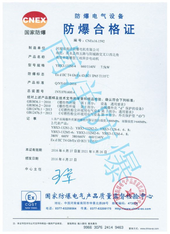 粉塵防爆電機(jī)的防爆等級(jí)都有哪些？