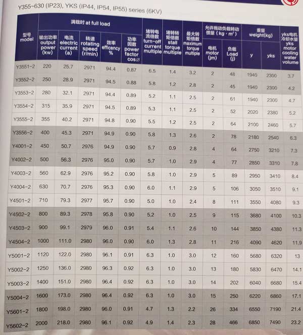 Y、YKS、YKK系列6KV中型高壓三相異步電動機(jī)